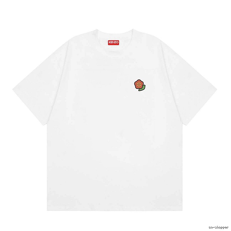 KENZO Crabapple Blossom Casual Style White Short Sleeve T-shirt