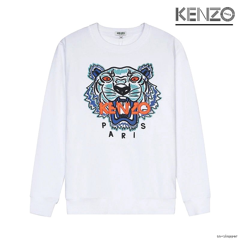 Kenzo Style Kc16 Tiger SweatShirt Coffee Run Graphic