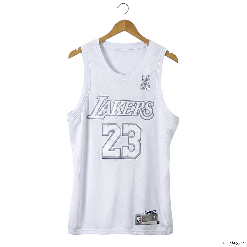 Lakers LBJ retro white vest