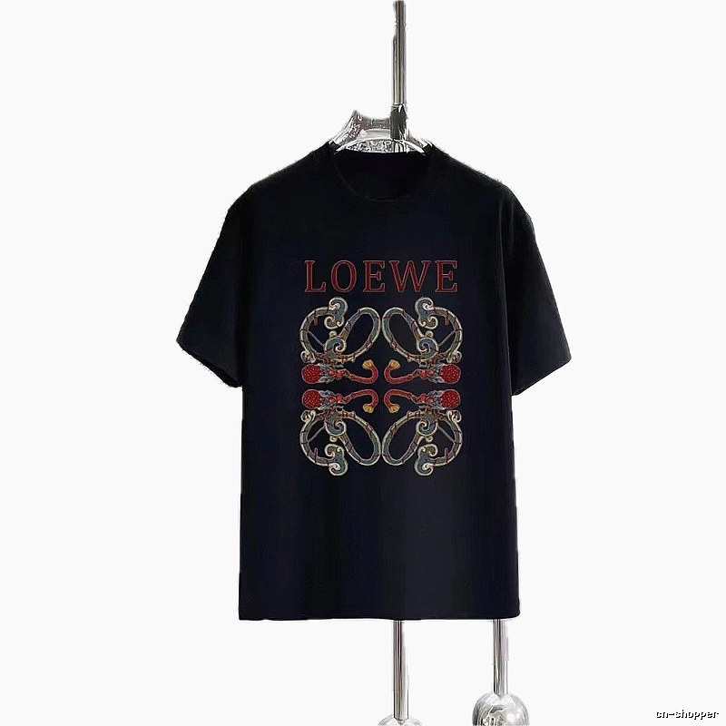 LOEWE Chinese Style Collection Vintage Black T-Shirt