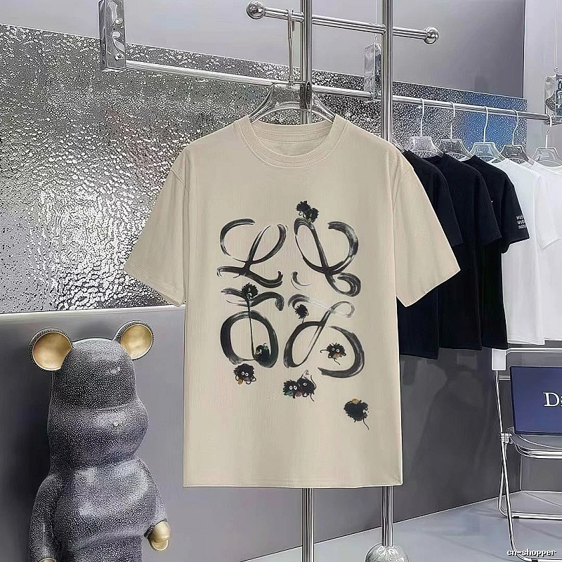 LOEWE x My Neighbor Totoro Co-branded Casual Style Apricot Beige Short-sleeve T-shirt