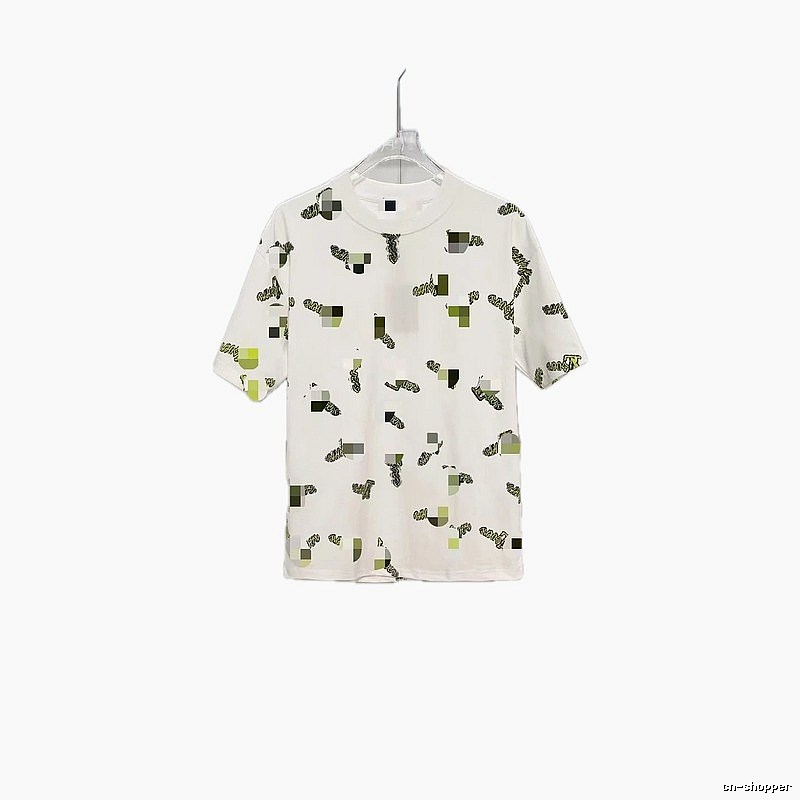 Louis Vuitton All-over Print Streetwear Style White T-Shirt