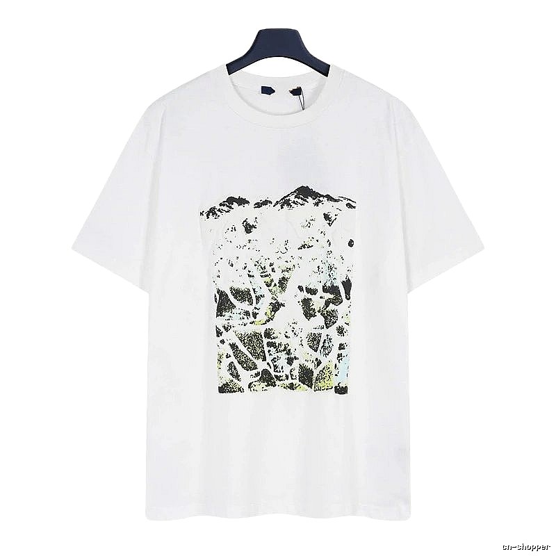 Louis Vuitton Monogram Landscape Casual Style White T-Shirt