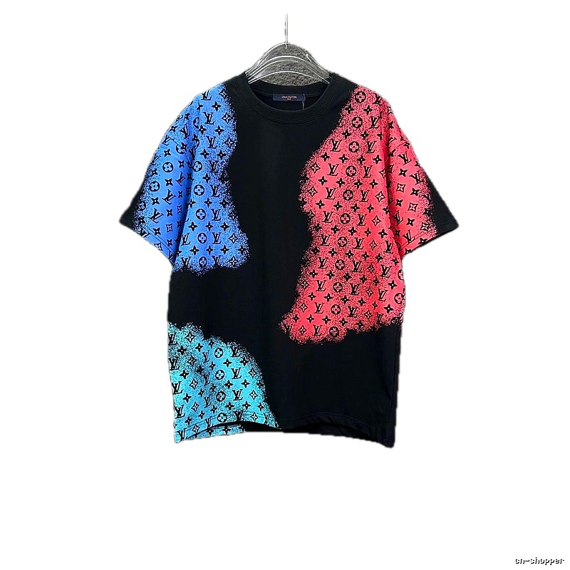 LV Scribble Black, Red and Blue T-shirt