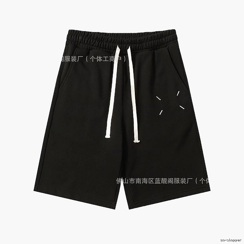 Maison Margiela minimalist style black shorts