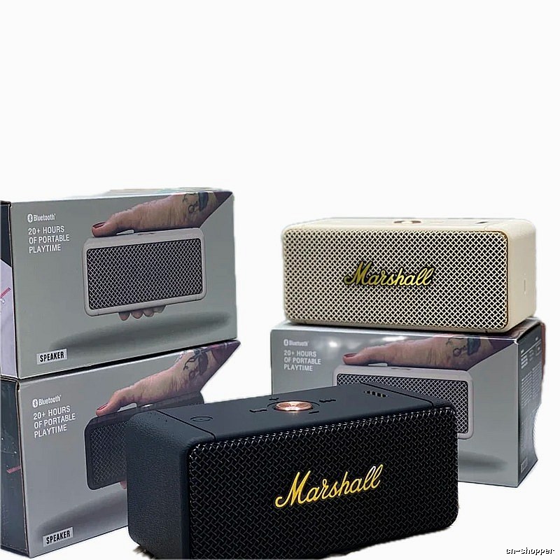 Marshall Emberton Portable Speaker in Cream and Black