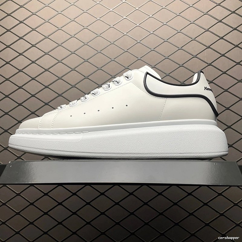 McQueen Oversized Sneakers in White and Black, Finished with Statement Proportions