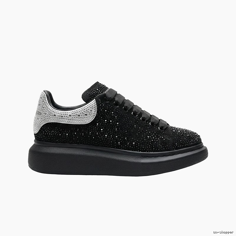 McQueen Thick-soled Trendy and Cool Black Shoes