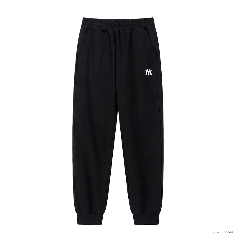 MLB large logo casual style black pants