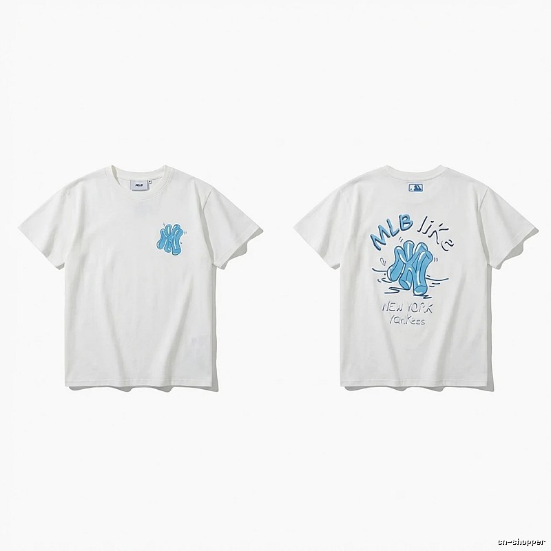 MLB New York Graffiti Style White T-shirt