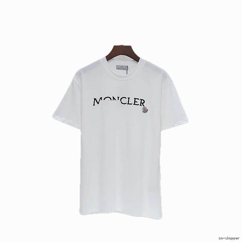Moncler Classic Collection Minimalist Style White Short-sleeve T-shirt