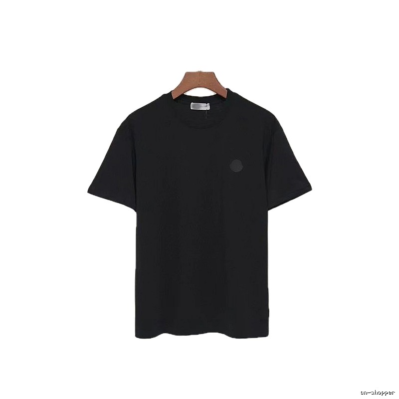Moncler Classic Minimalist Style Black Short-sleeve T-shirt