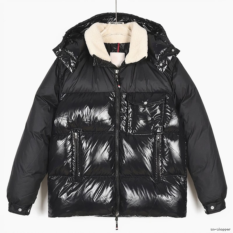 Moncler Glossy and Trendy Black Down Jacket