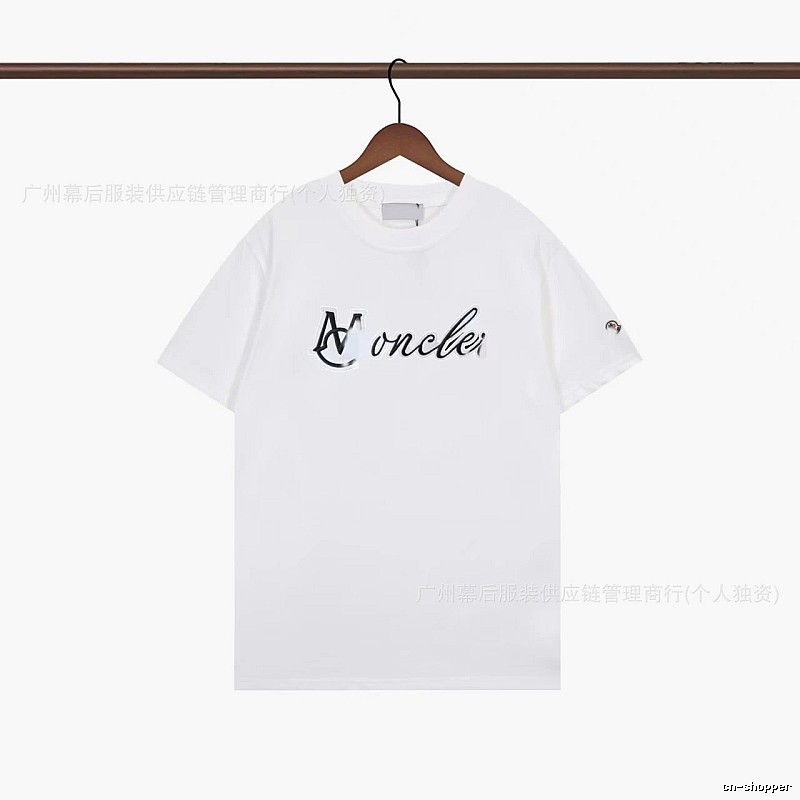 Moncler Letter Print Casual White T-Shirt