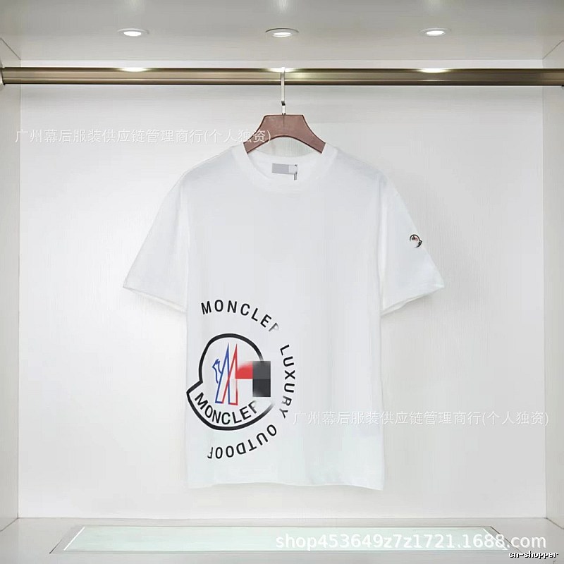 Moncler Outdoor Casual Style White Short-sleeve T-shirt