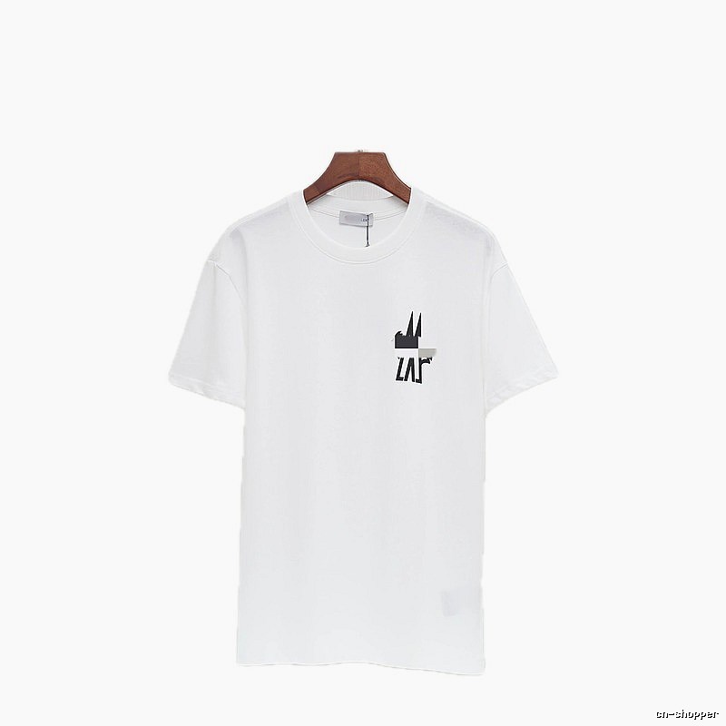 Moncler Printed Casual-style White Short-sleeve T-shirt