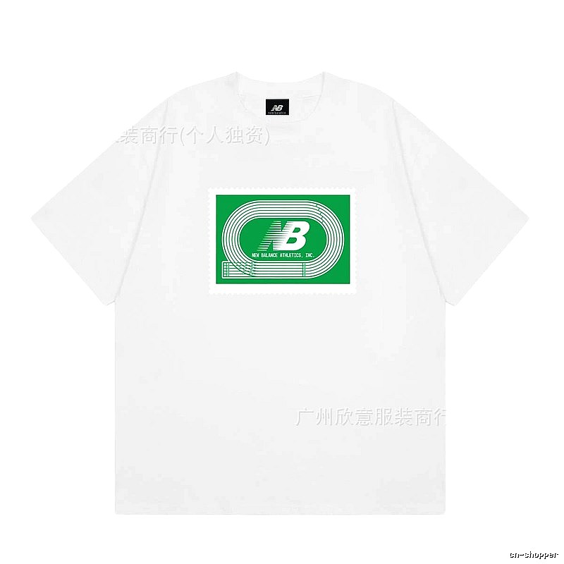 New Balance Printed Casual Style White T-Shirt