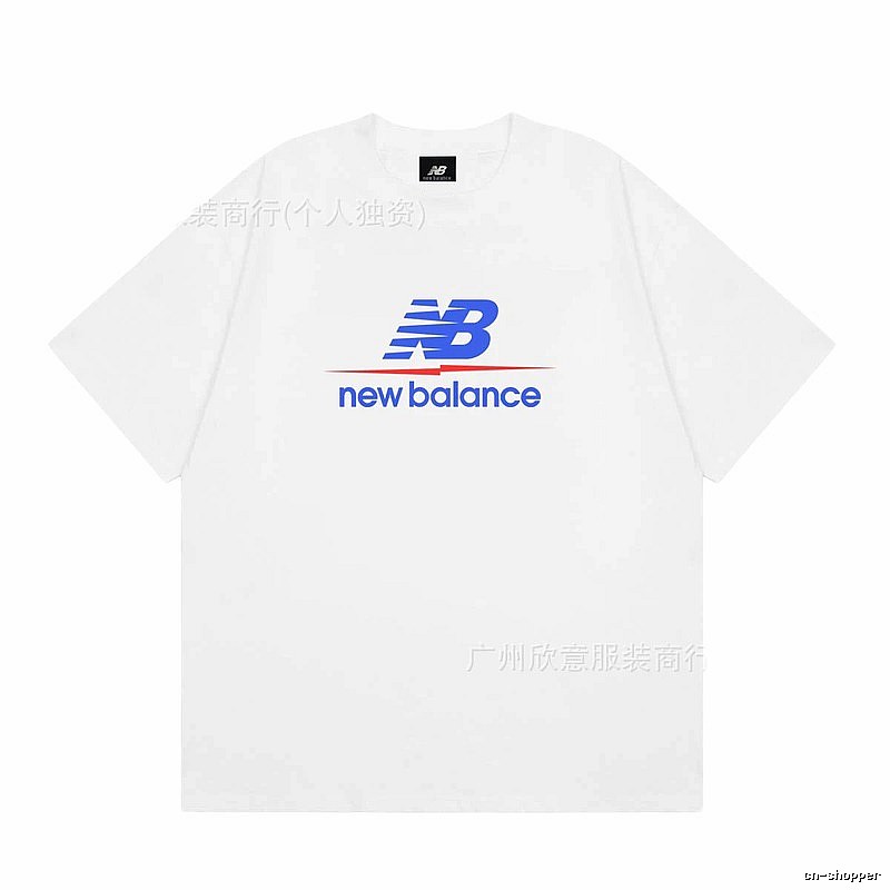 New Balance Printed Casual Style White T-shirt