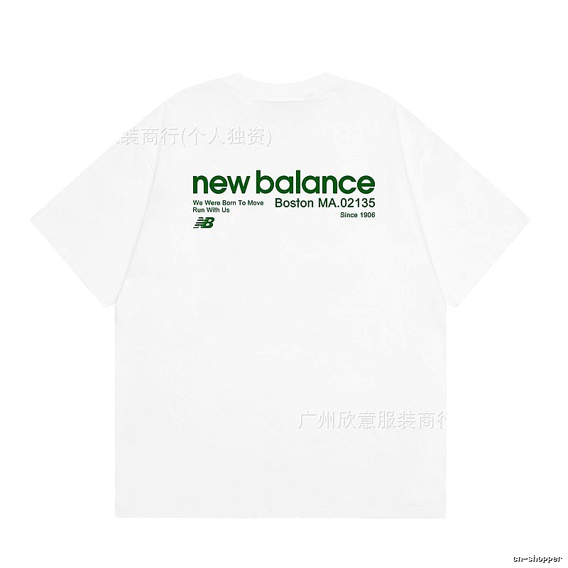 New Balance Vintage Casual Printed White T-Shirt