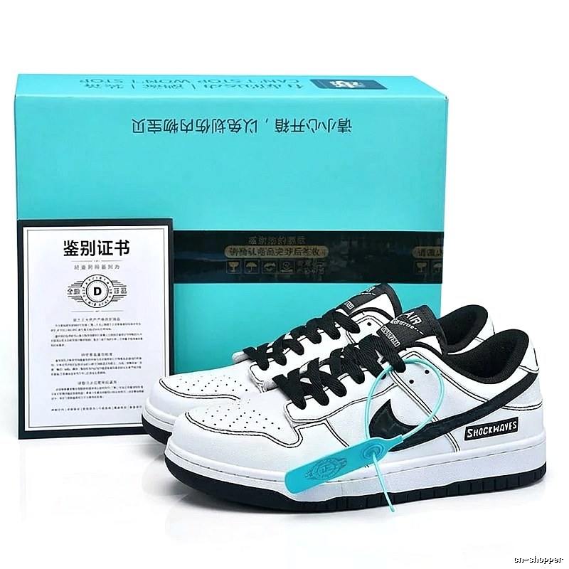 Nike Air Force One black and white trendy shoes