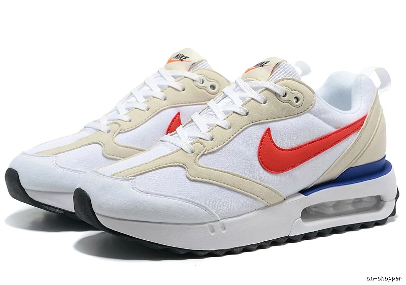 Nike Air retro-style white shoes