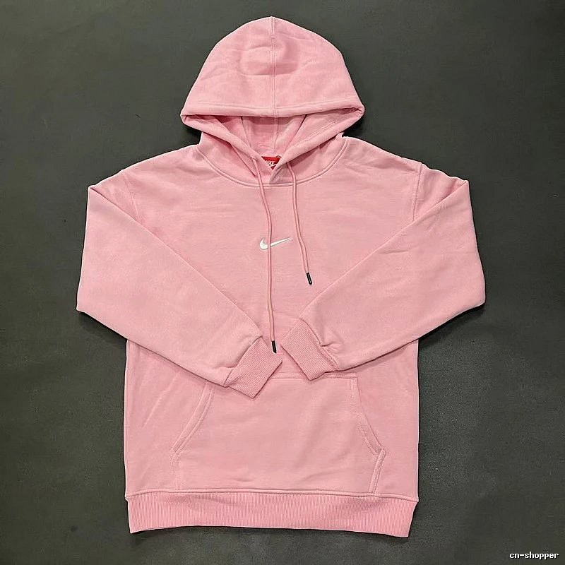 Nike Small Chest-Logo Detail Small-Logo Detail Pink Zip Hoodie Gift Ready Swoosh