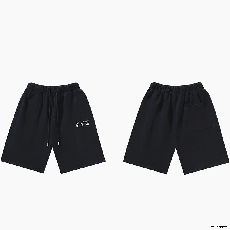 Off-White 016 Style Black Trendy and Cool Shorts