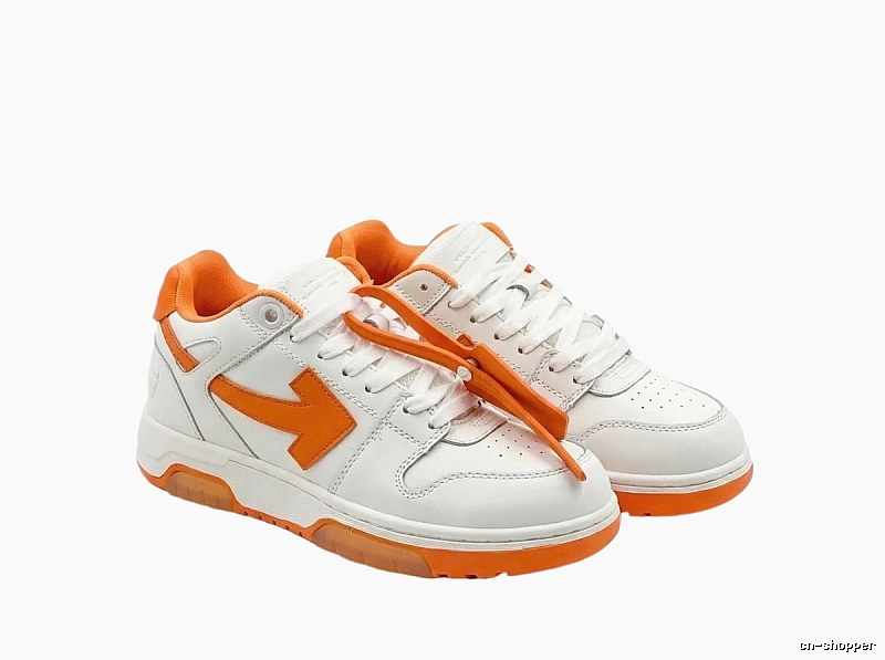 Off-White Arrow Series Orange and White Sneakers