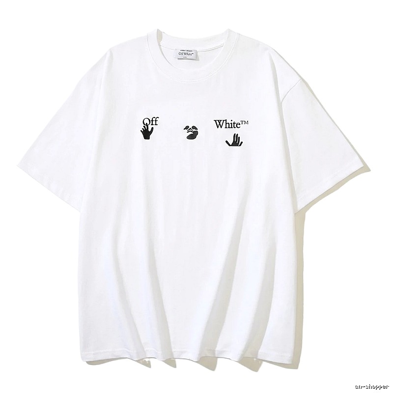 Off-White Gesture Print Style White T-shirt