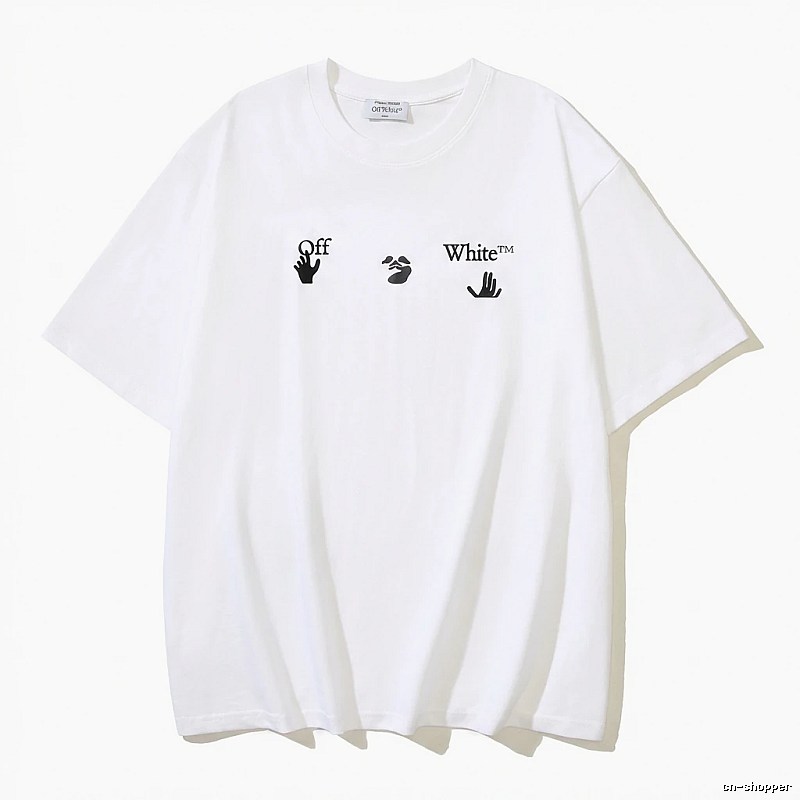 Off-White Gesture Style White T-shirt