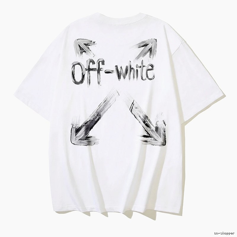 Off-White Graffiti Style White T-shirt