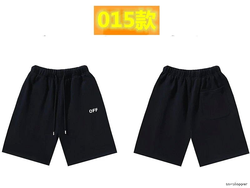 Off-White minimalist-style black shorts