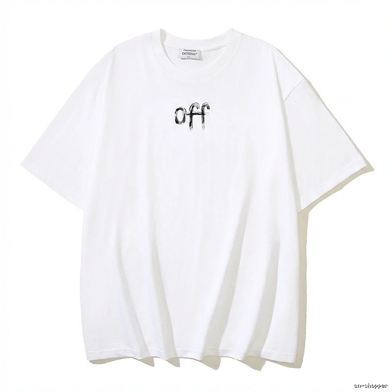 Off-White minimalist style white T-shirt