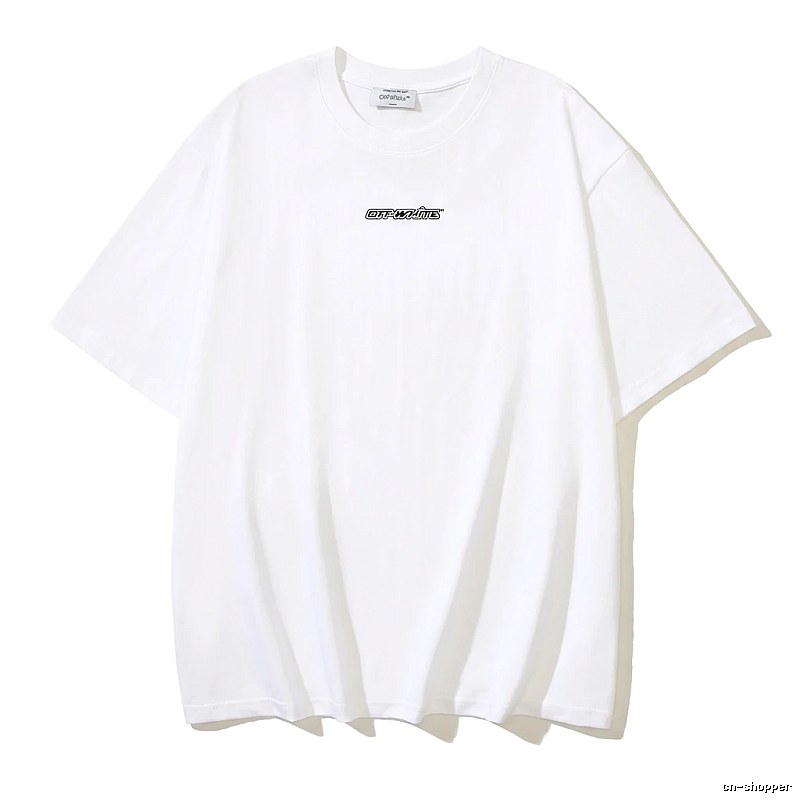 Off-White minimalist style white T-shirt