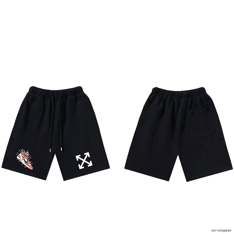 Off-White Style 013 Trendy Cool Black Shorts