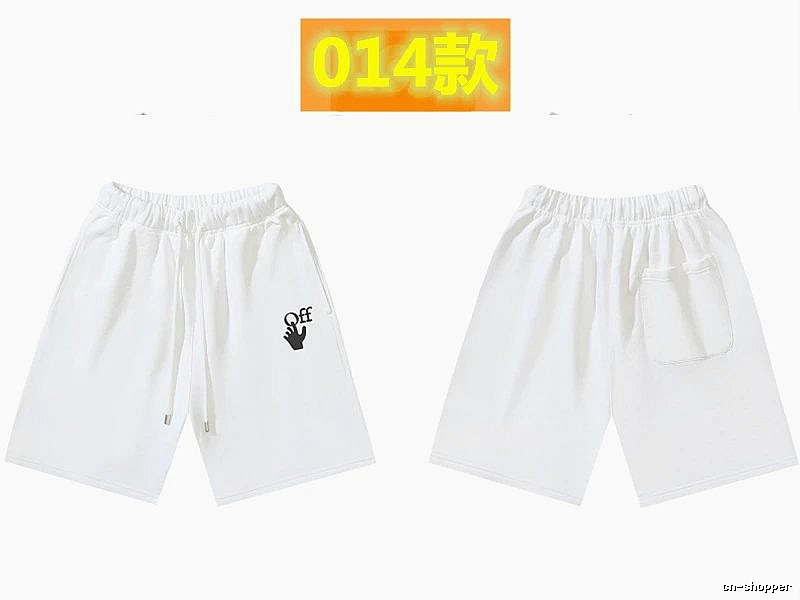 Off-White trendy brand style white shorts