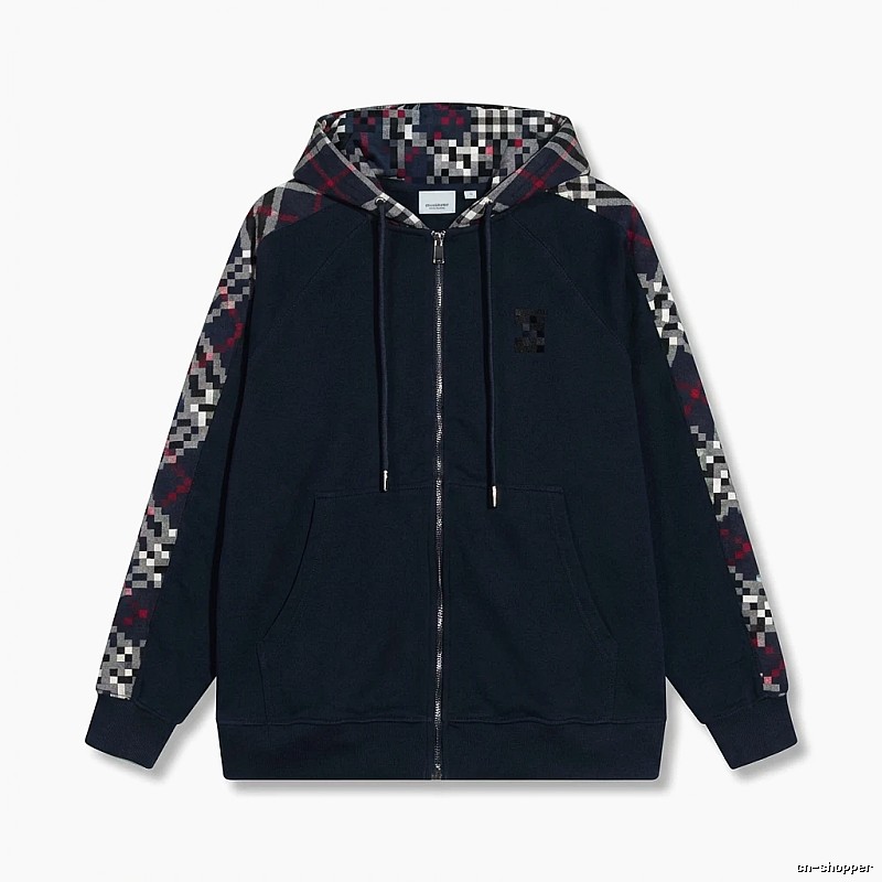 Other checkered patchwork style hoodie