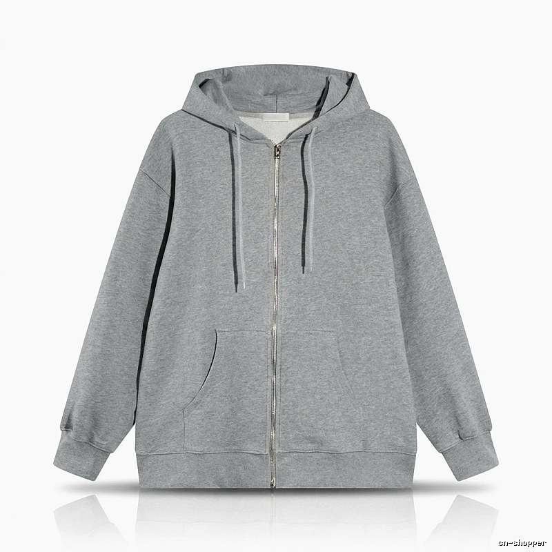Other simple style hooded gray sweatshirt