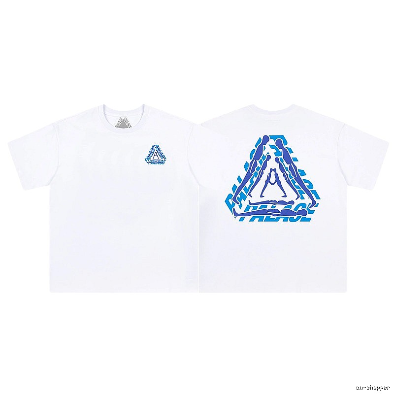 Palace Triangle Print Street-style White T-Shirt