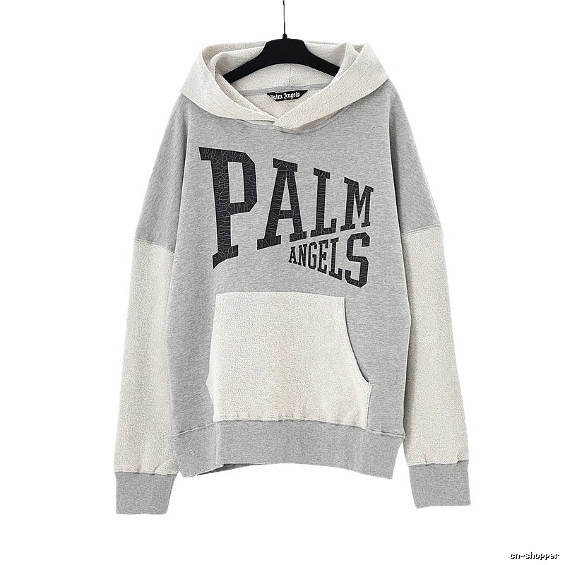 Palm Angels patchwork grey sweatshirt