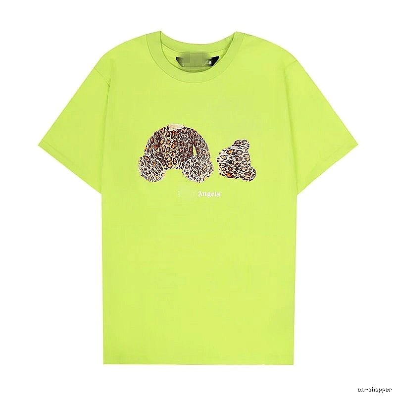 Palm Angels Resort Bear graphic T-shirt White Colorful Bear for Travel Looks