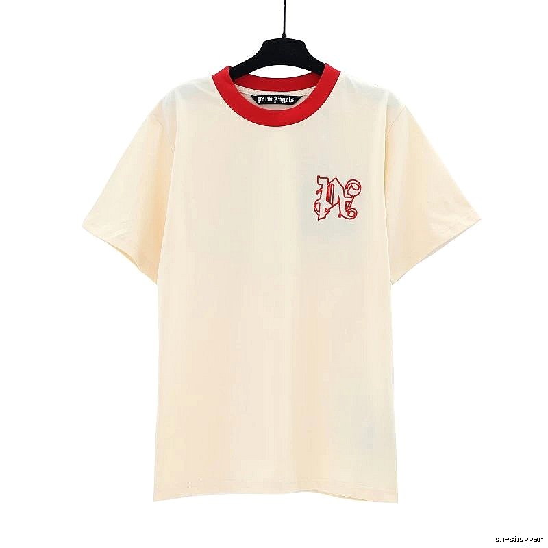Palm Angels Resort Logo T-shirt White Palm Tree for Travel Looks