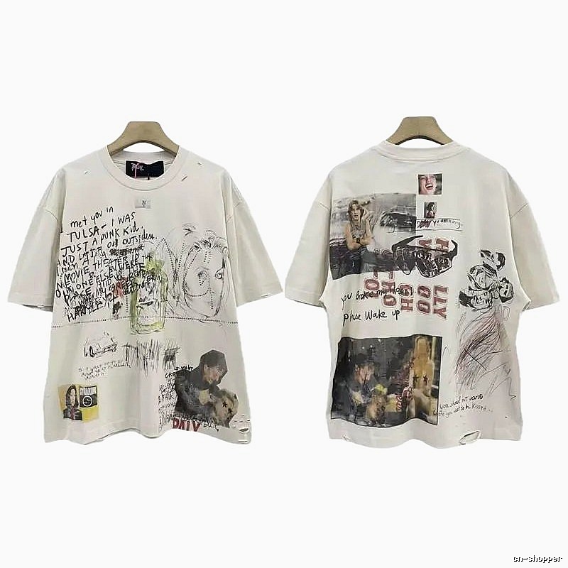 Paly Hollywood Graffiti Vintage Off-white T-shirt