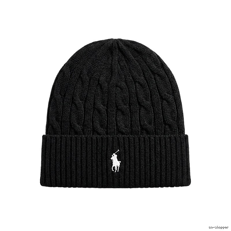 Ralph Lauren Polo Black Knitted Hat
