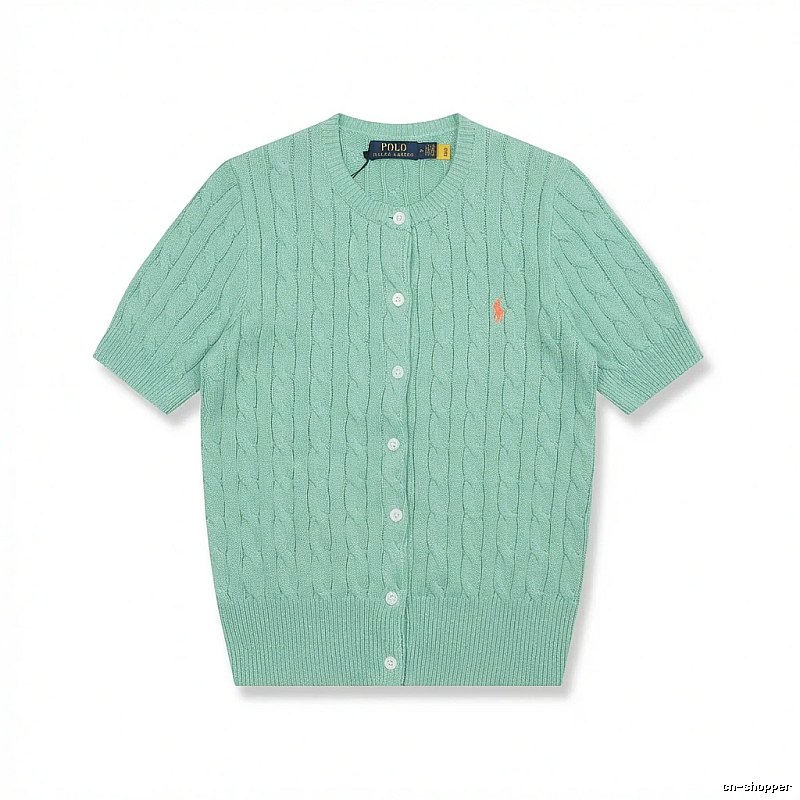 Ralph Lauren Polo light green knitted cardigan