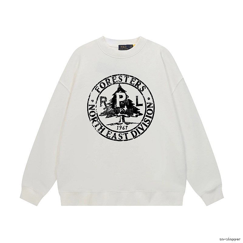 Ralph Lauren retro-style white sweatshirt