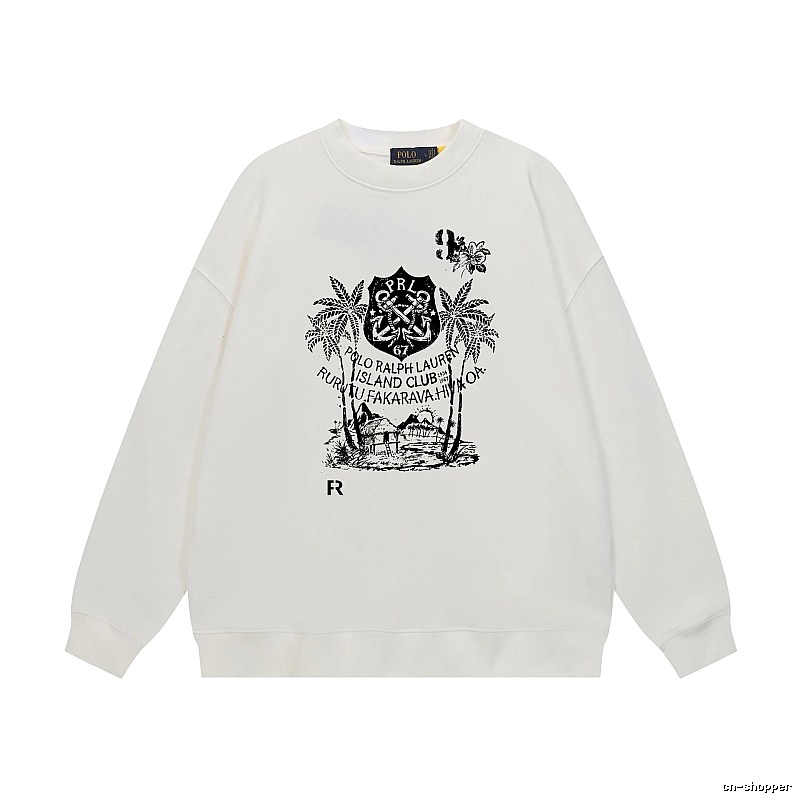 Ralph Lauren retro-style white sweatshirt