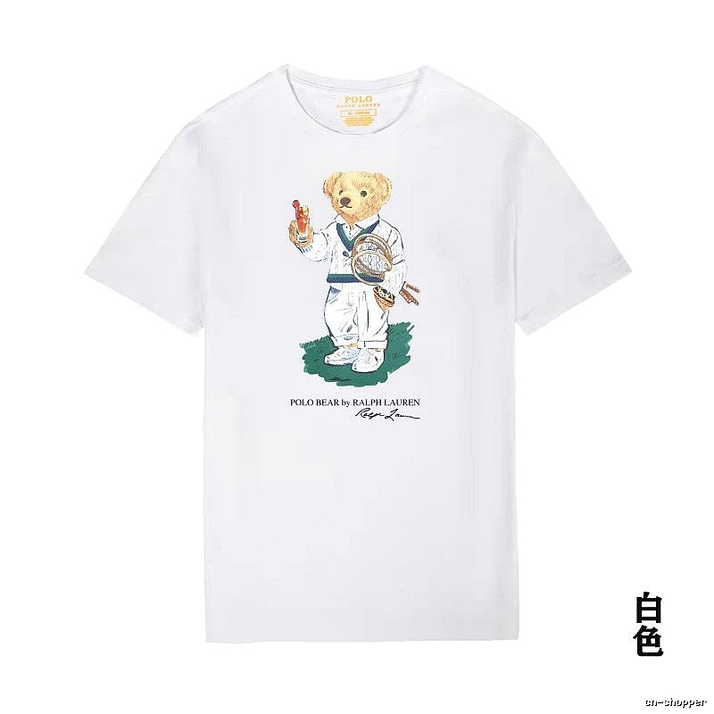 Ralph Lauren Teddy Bear Series White T-shirt