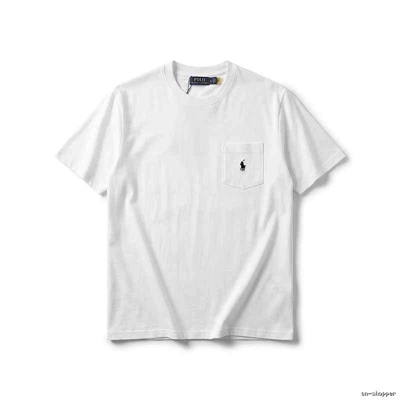 Ralph Lauren's classic and simple style white T-shirt