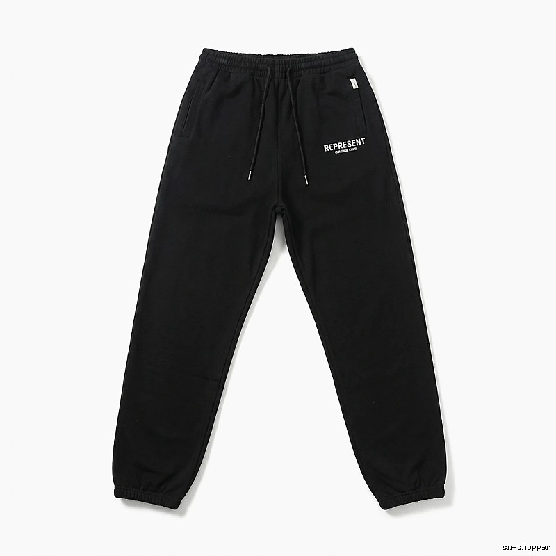 Represent Basic Style Casual Black Sweatpants